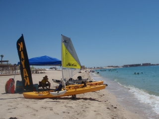  Kayaks on the beach 